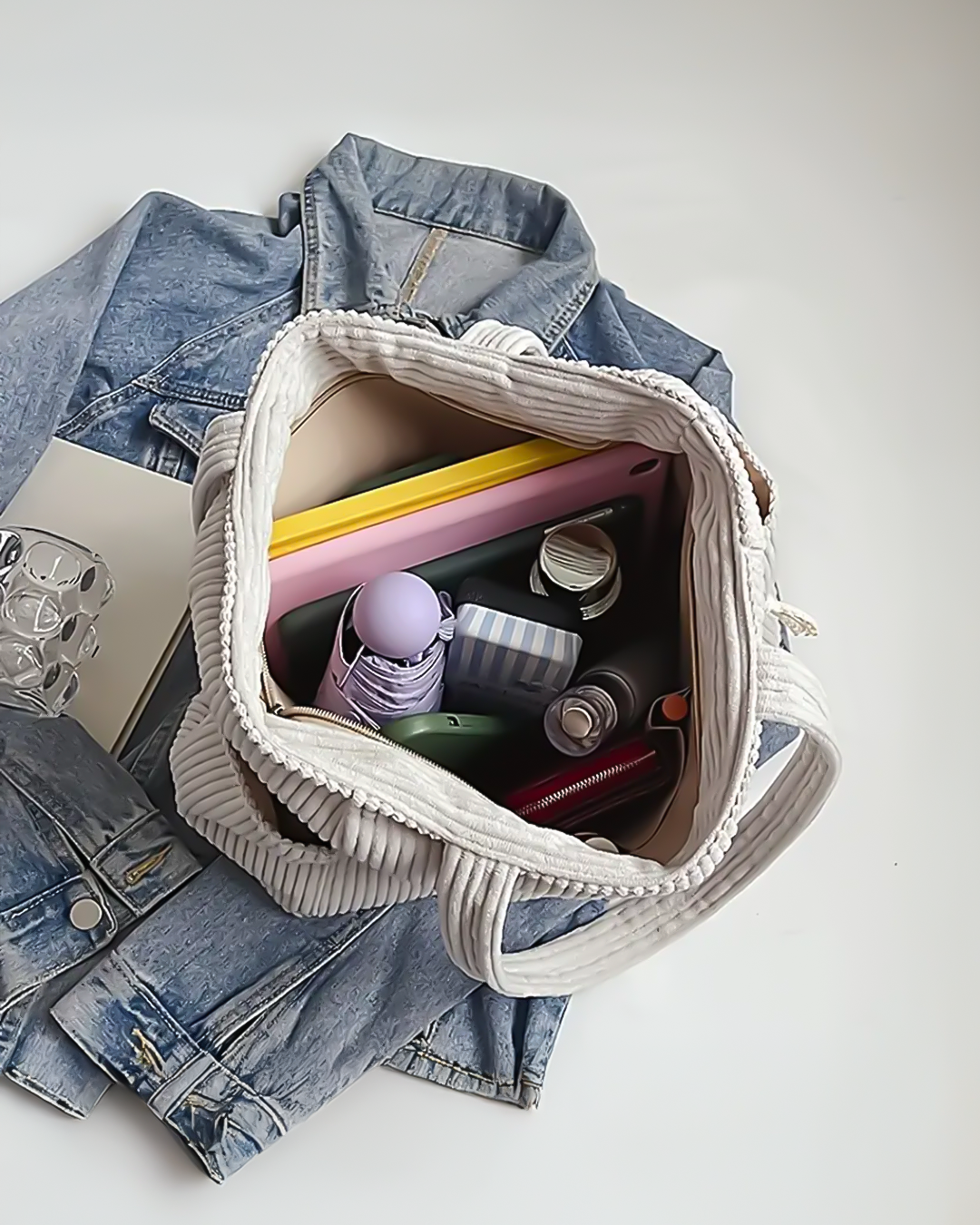 Mira | Geribbelde Shopper