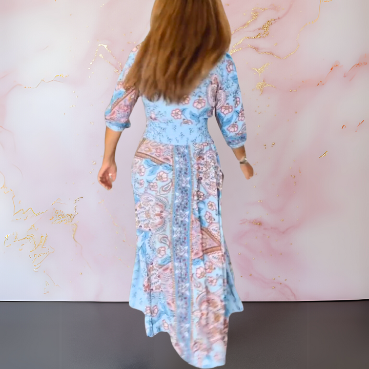 Celina | Elegante Maxi Jurk met Boho-Details