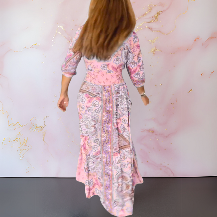 Celina | Elegante Maxi Jurk met Boho-Details