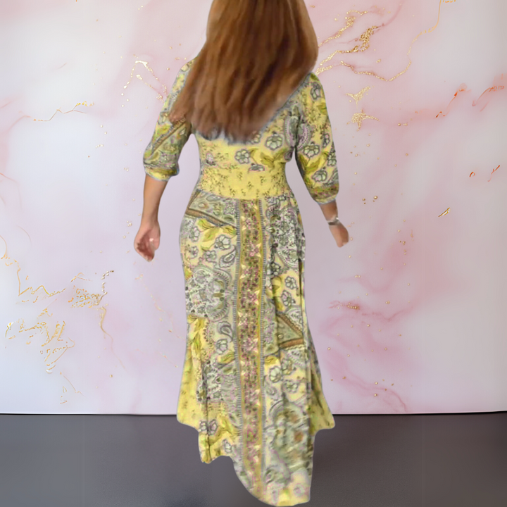 Celina | Elegante Maxi Jurk met Boho-Details