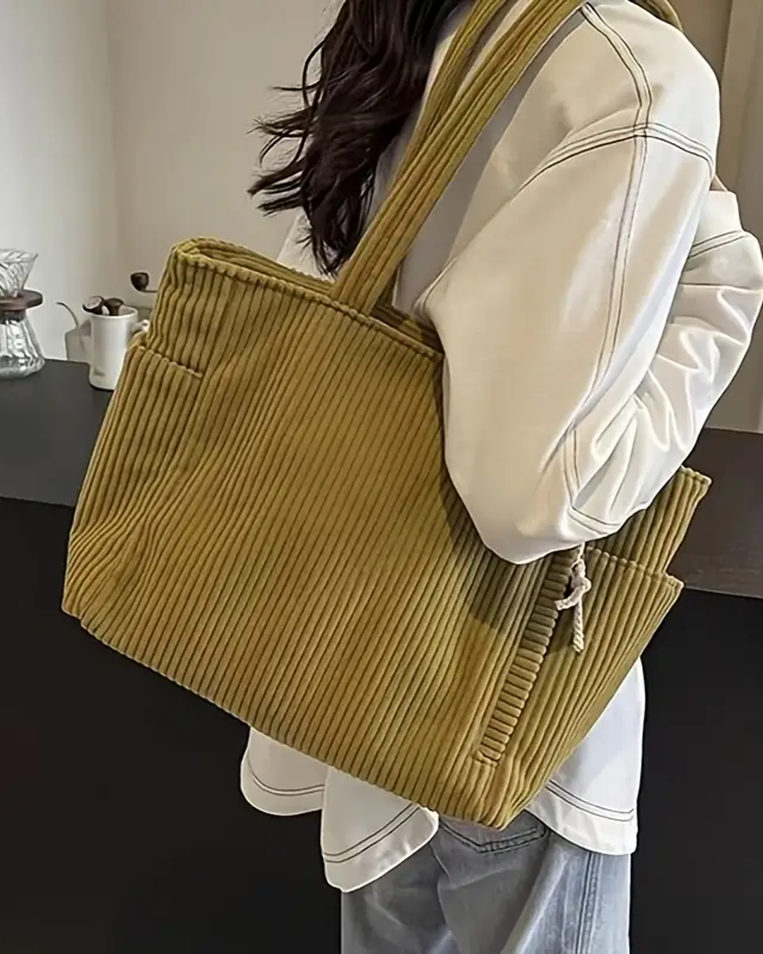 Mira | Geribbelde Shopper