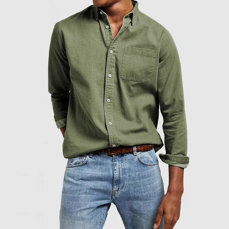 Alban | Everyday Button-Up in Washed Cotton