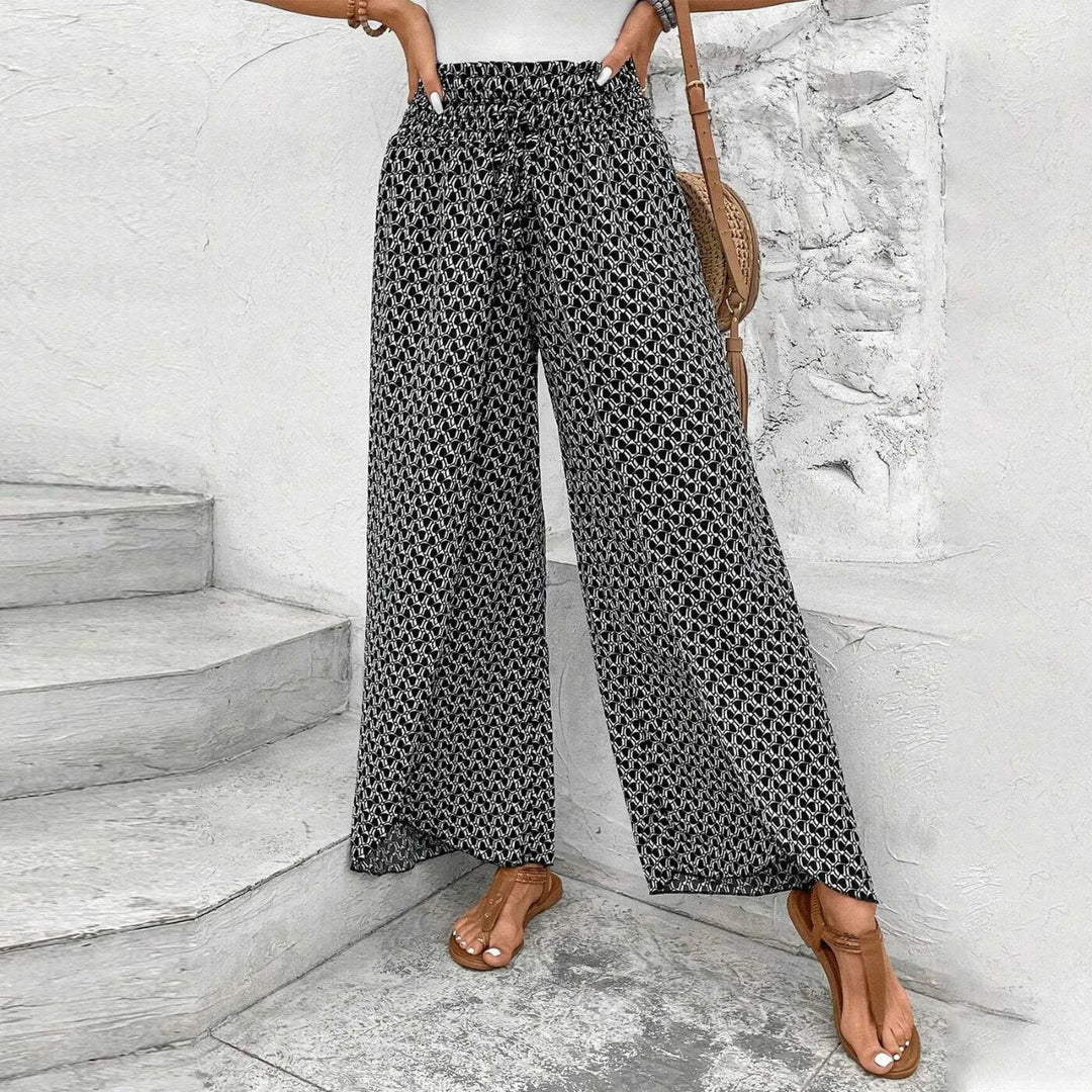 Lucette | Luchtige Zomerbroek met Print