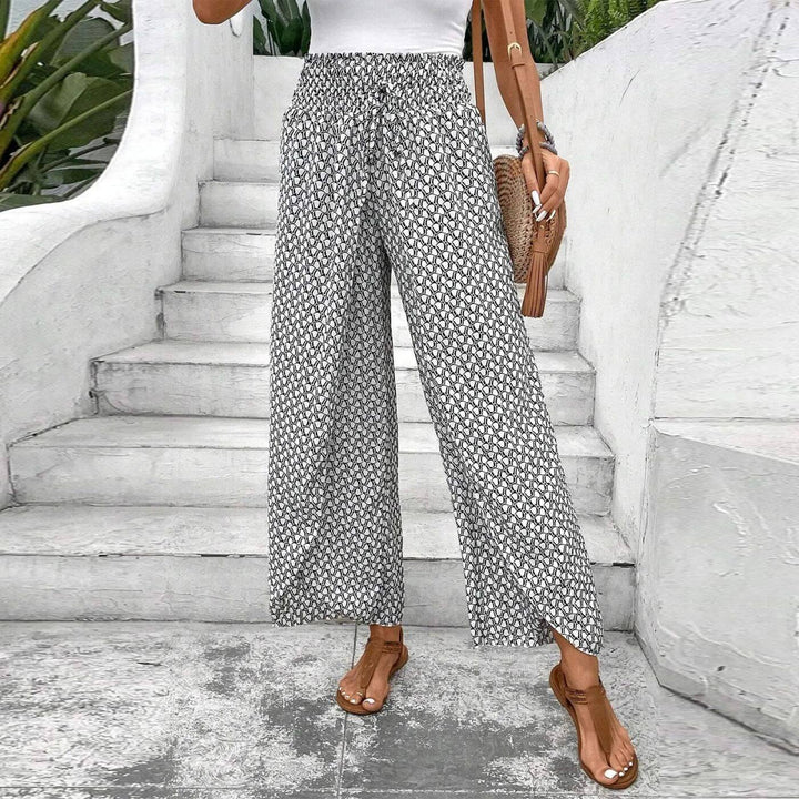 Lucette | Luchtige Zomerbroek met Print