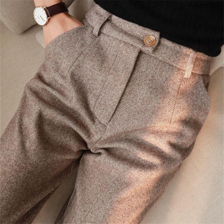 Laurent | Tailored Wool Blend Trousers