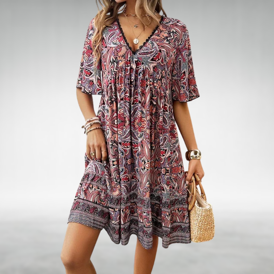 Elvira | Boho Breeze Jurk (Bijna Uitverkocht!)