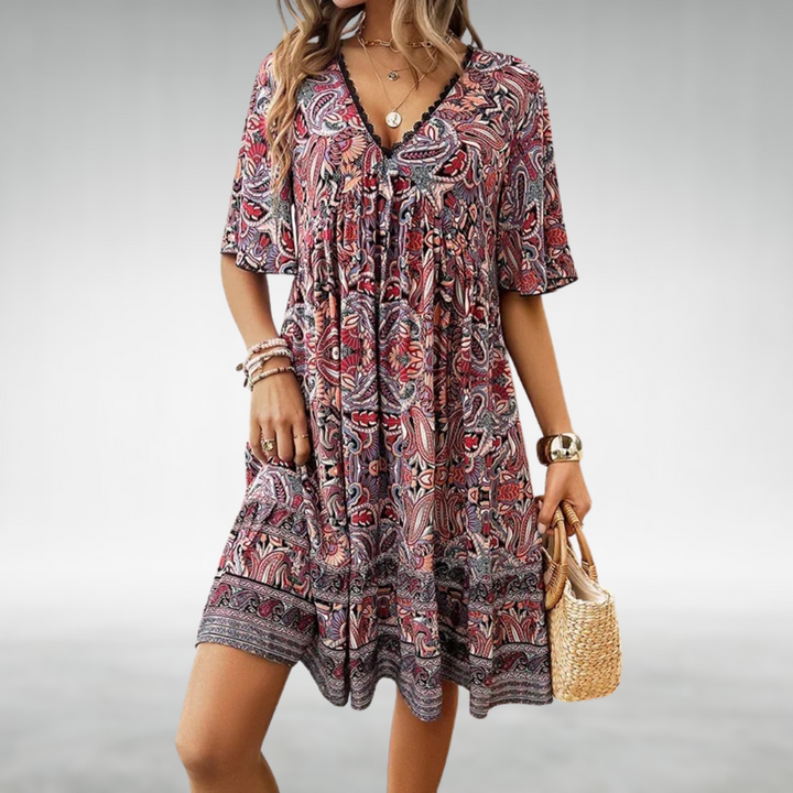 Elvira | Boho Breeze Jurk (Bijna Uitverkocht!)