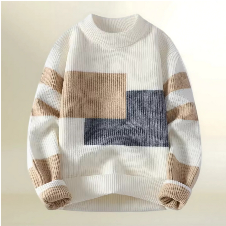 Lars | Colorblock Knit Sweater