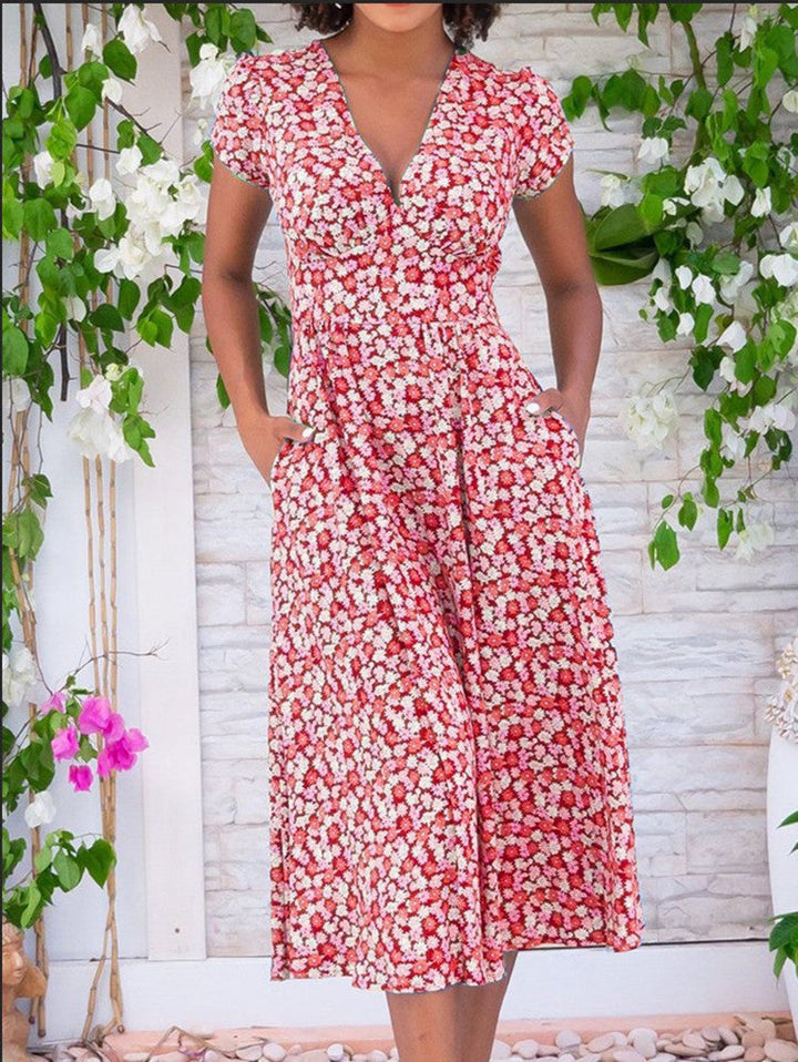 Elodie | Vintage Midi Jurk