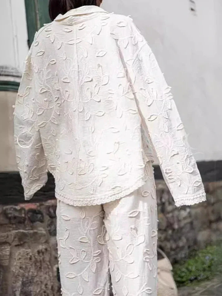 Solène | Borduurwerk Co-ord Set in Boho Luxe