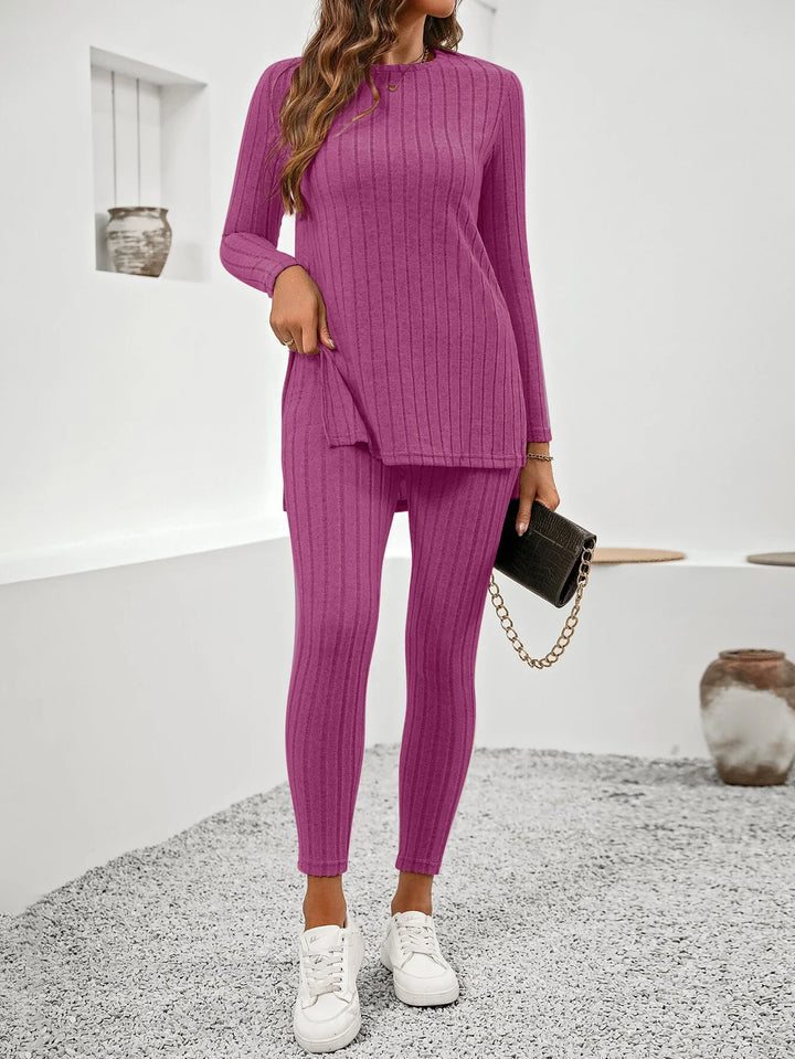 Léna | Luxe Lounge Set in Rib Knit
