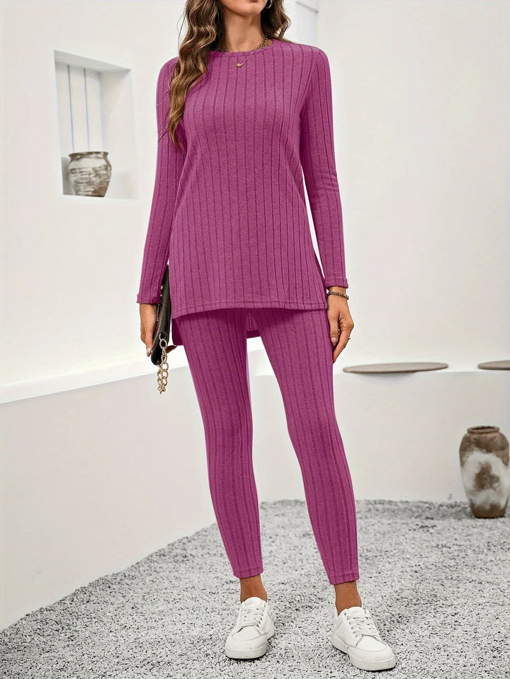 Léna | Luxe Lounge Set in Rib Knit