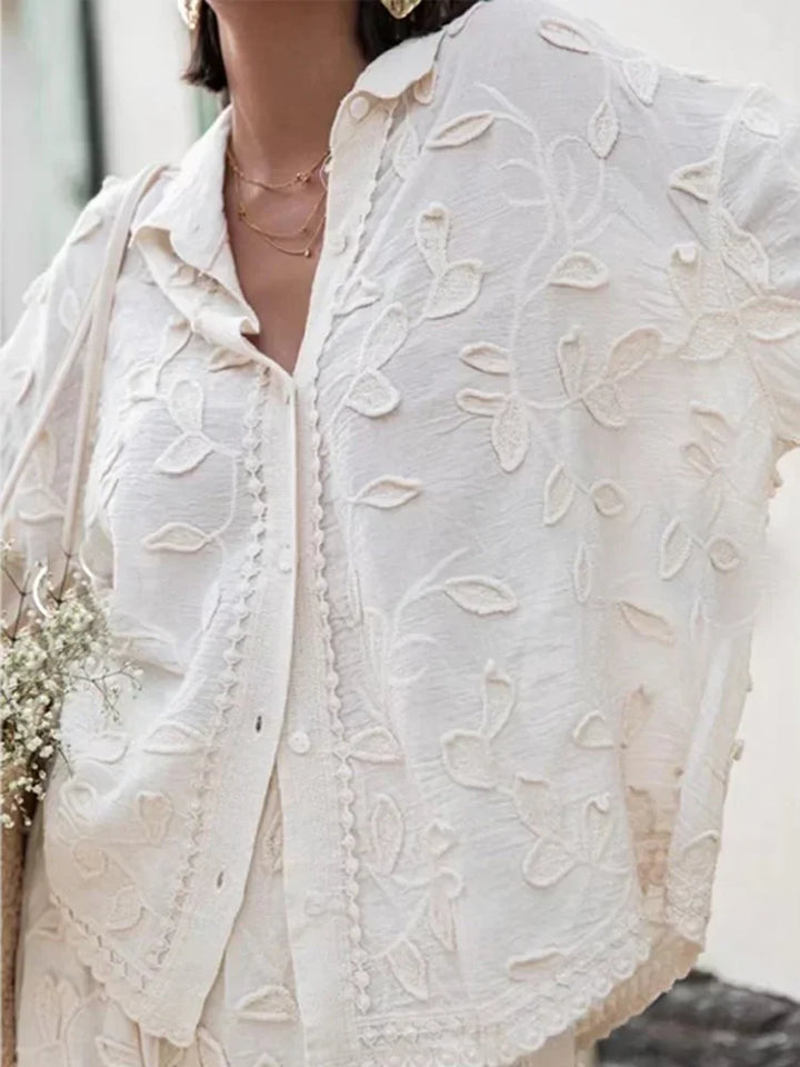 Solène | Borduurwerk Co-ord Set in Boho Luxe