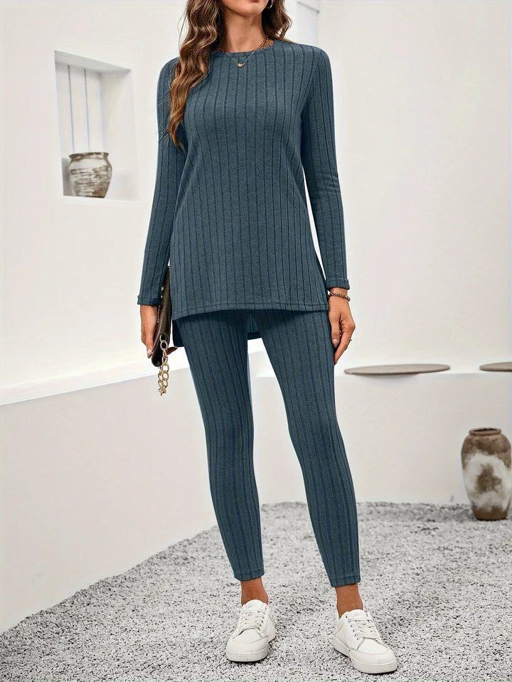 Léna | Luxe Lounge Set in Rib Knit