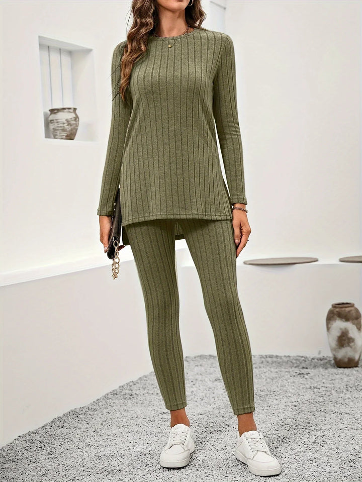 Léna | Luxe Lounge Set in Rib Knit