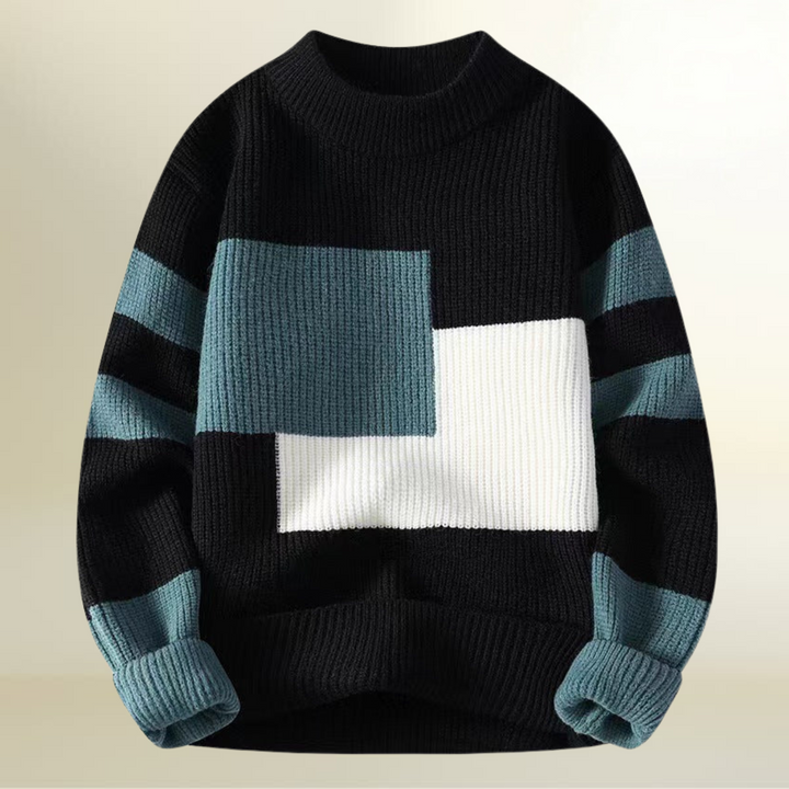 Lars | Colorblock Knit Sweater