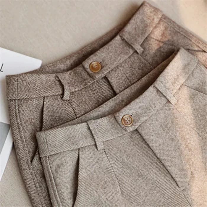Laurent | Tailored Wool Blend Trousers