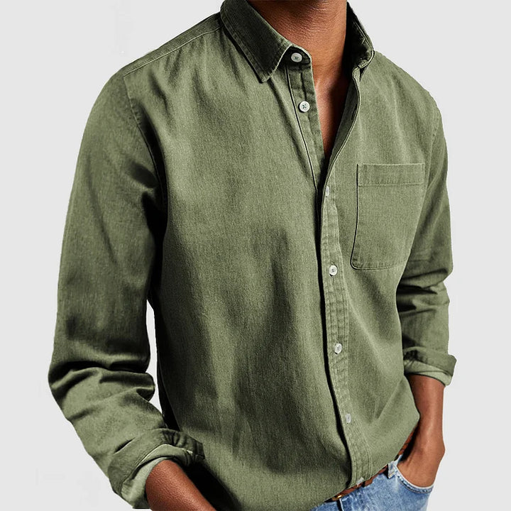 Alban | Everyday Button-Up in Washed Cotton