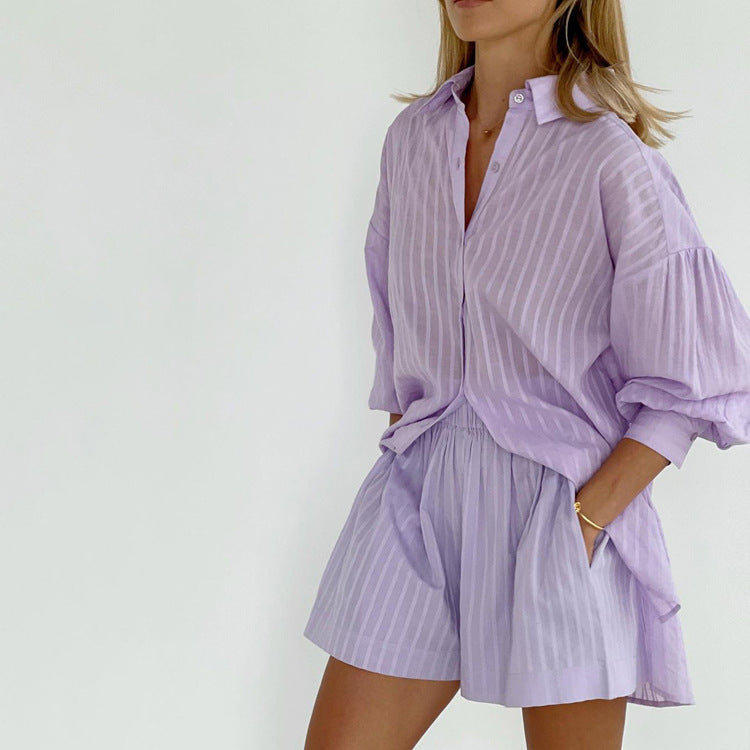 Éloïse | Striped Cotton Co-ord Set