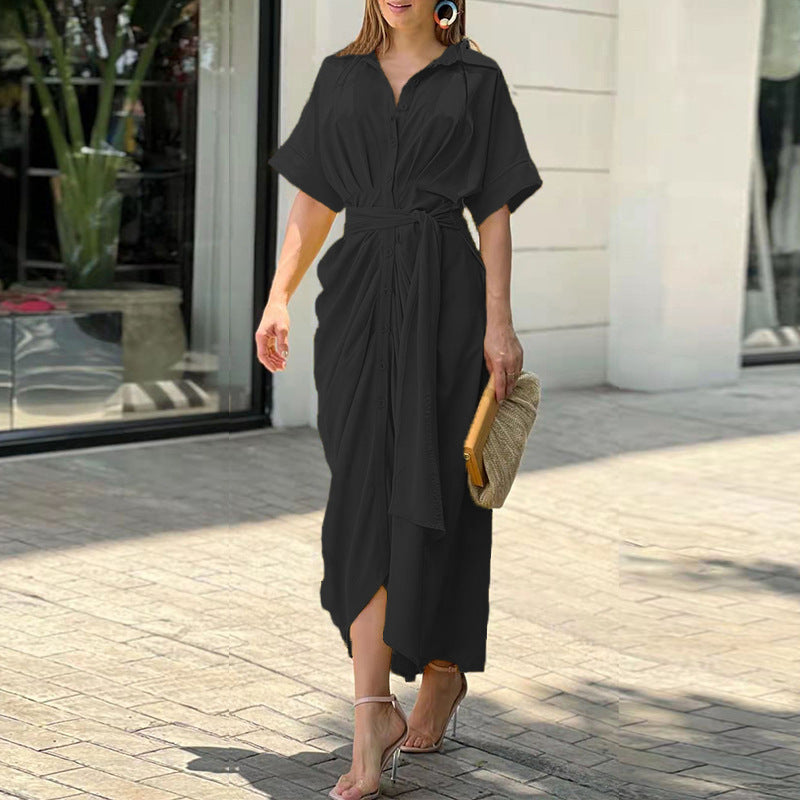 Miray | Flowy Wrap Maxi Jurk (Bijna Uitverkocht!)